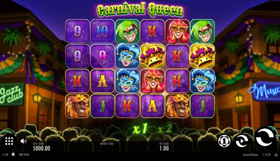 1. Carnival Queen slot.