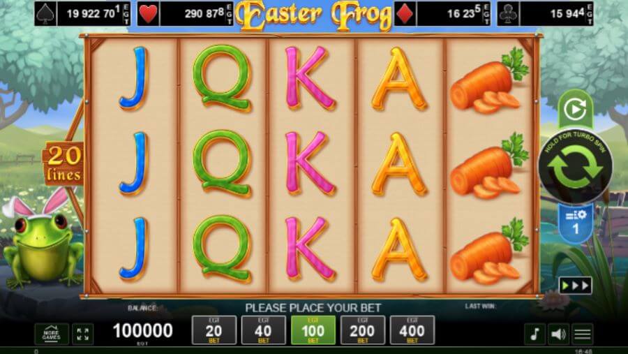 1. Easter Frog slot.