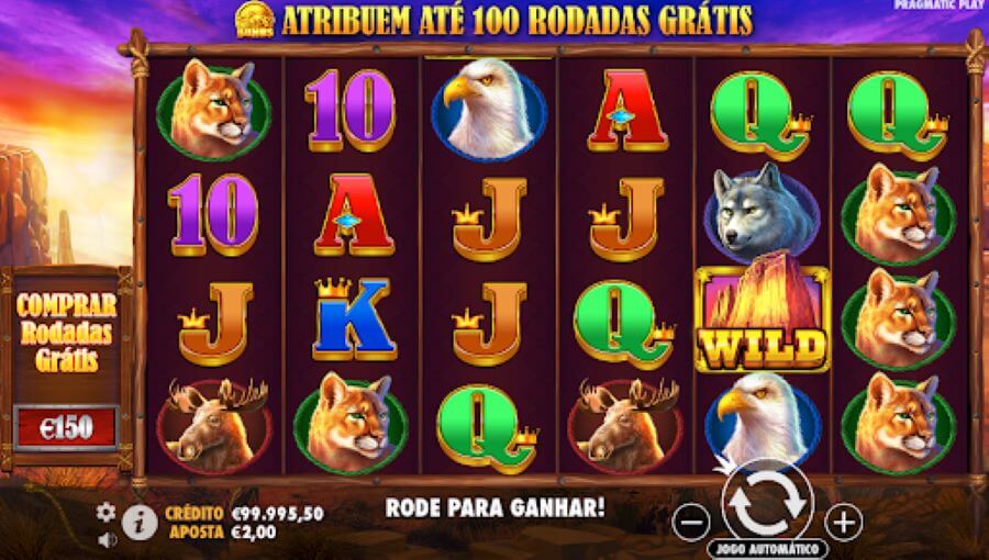 Wilds no Buffalo King slot.