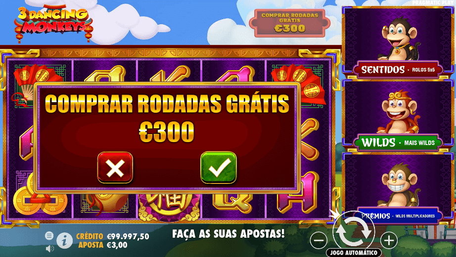 3 dancing monkeys slot - compra de bonus