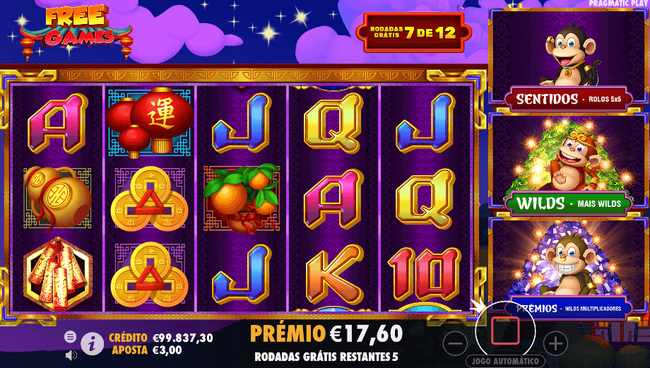 3 dancing monkeys slot - símbolos