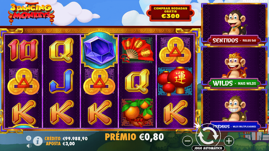 Jogar 3 dancing monkeys slot 