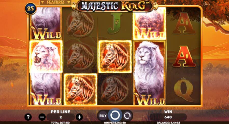 3. Wilds da Majestic King slot.