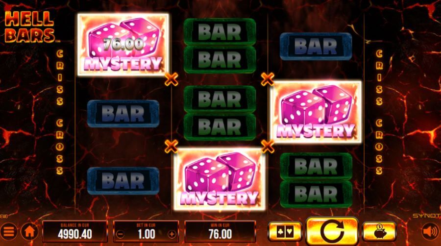 4. Símbolos misteriosos da Hell Bars slot.