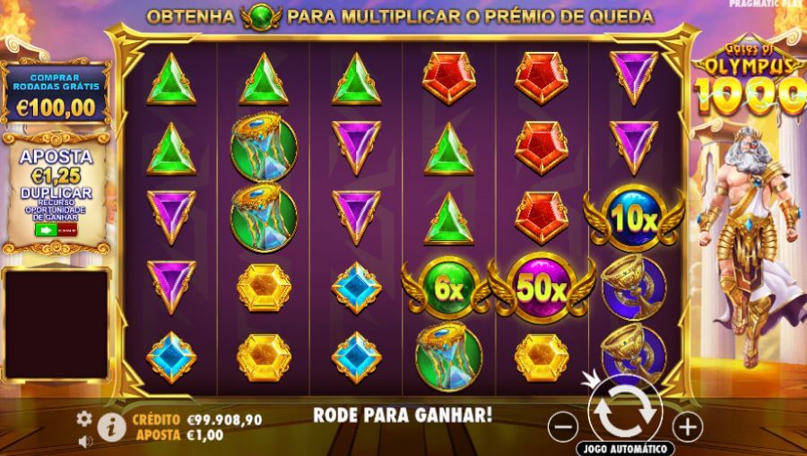 5. Multiplicadores da Gates of Olympus 1000 slot.