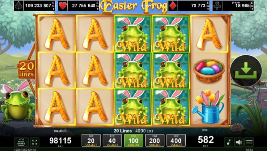 5. Wilds da Easter Frog slot.