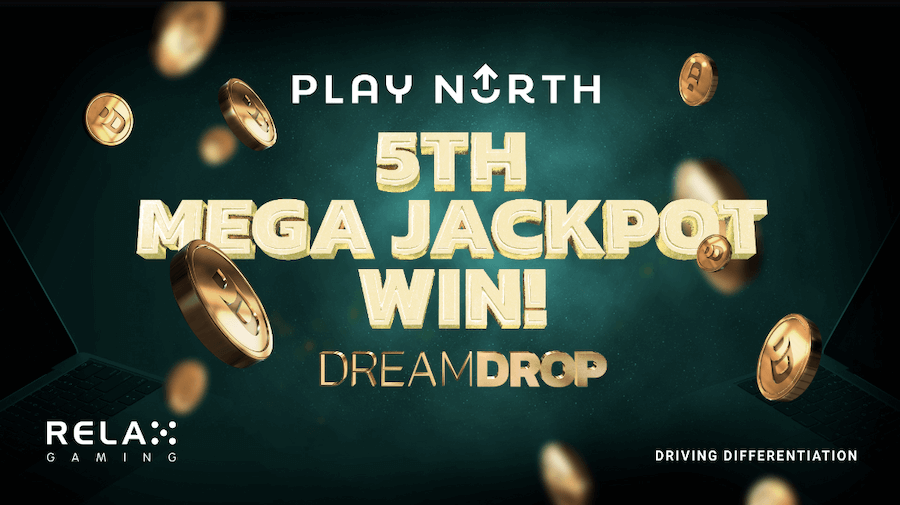 Relax Gaming celebra o 5º vencedor do Mega Jackpot Dream Drop com Play North