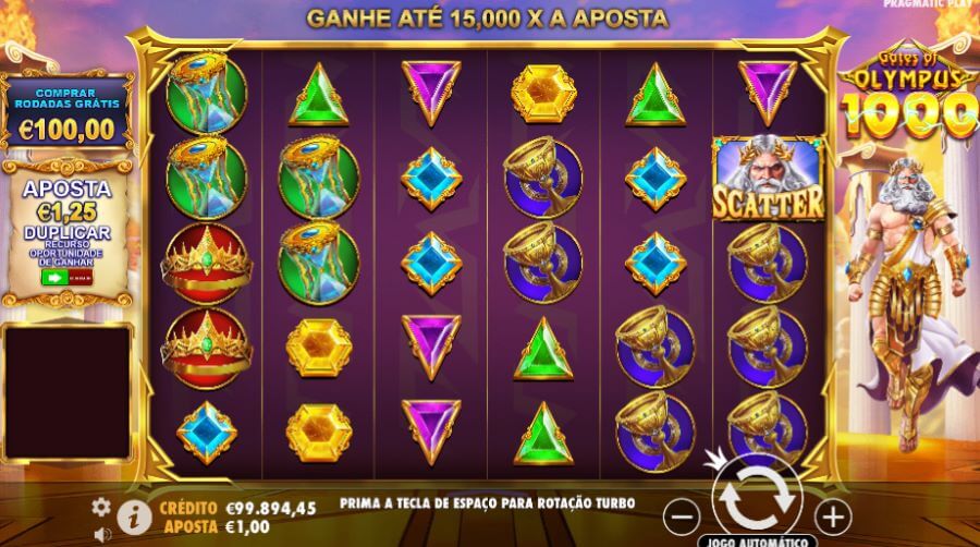 8. Gráficos e banda sonora da Gates of Olympus 1000 slot.