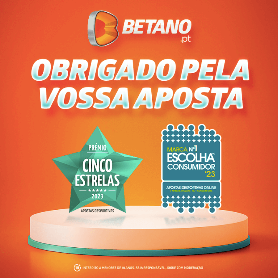 Betano conquista prémio 5 estrelas e escolha do consumidor 2023