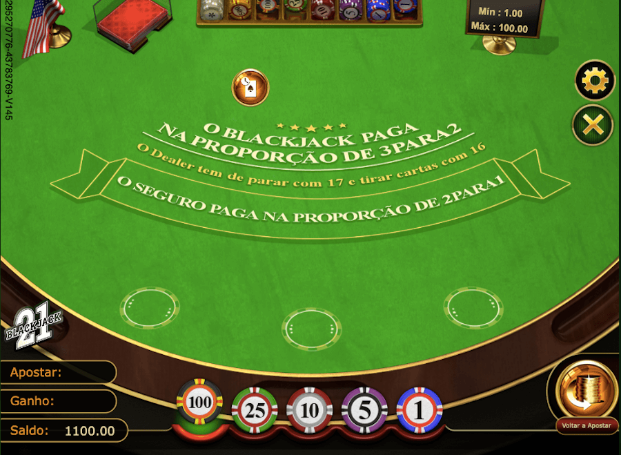 Blackjack gratuitamente