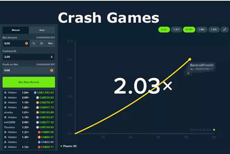 Crash games os novos jogos