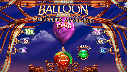 Gráficos e Banda Sonora de The Incredible Balloon Machine crash game PT