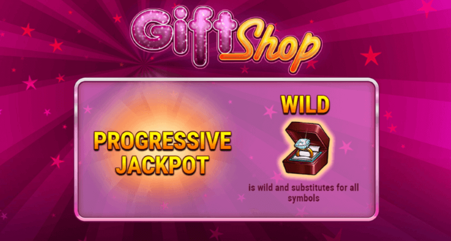 Jacpot progressivo no gift shop slot