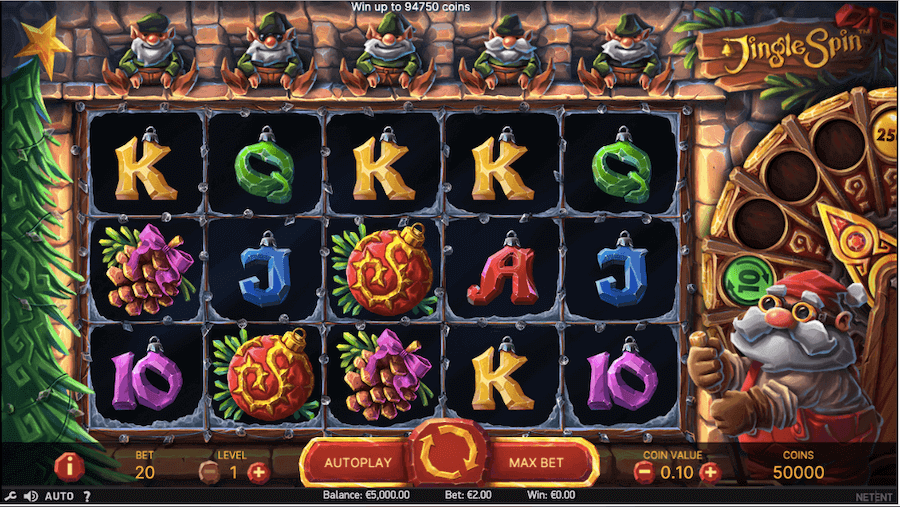 Jingle spin slot