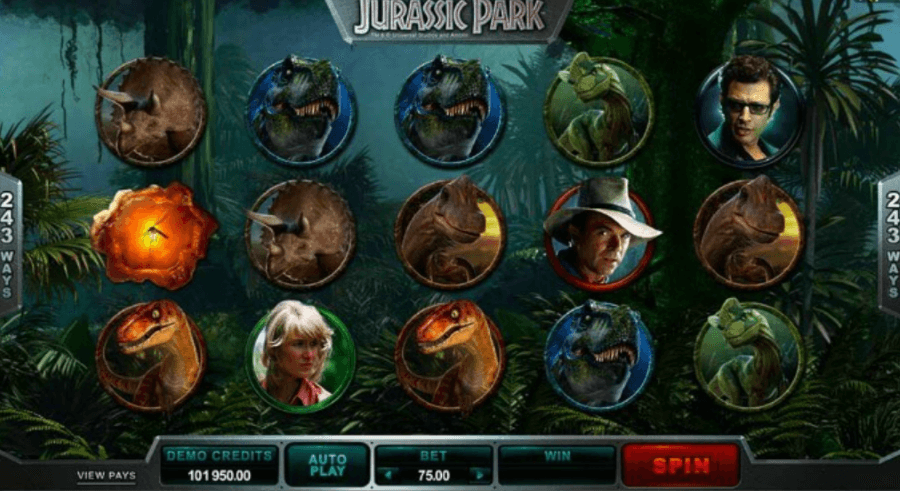 Jurassic Park da Microgaming - 96.7%