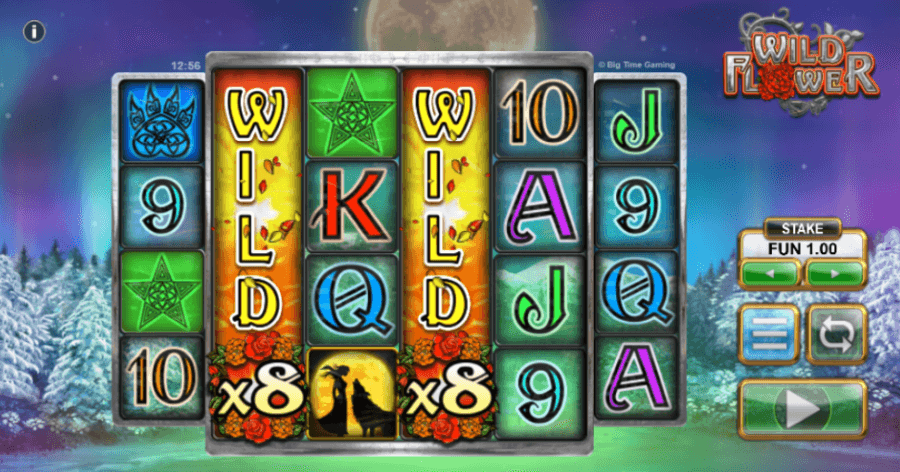 Multiplicadores na slot Wild Flower.