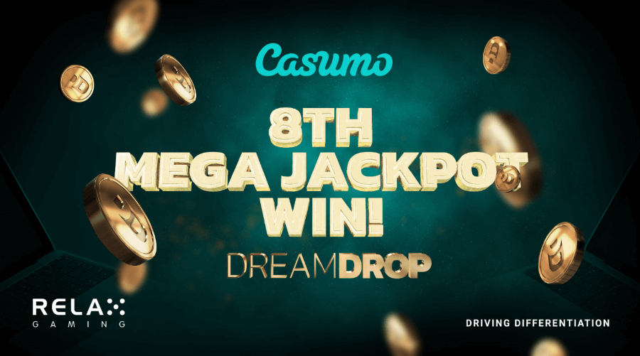 Relax Gaming comemora o 8º milionário do Dream Drop!