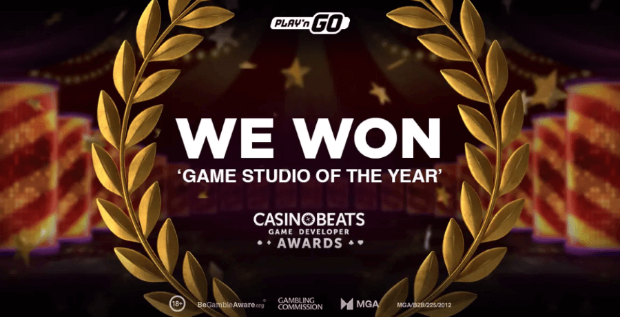 Play’n GO ganhou o prémio “Game Studio of the Year”