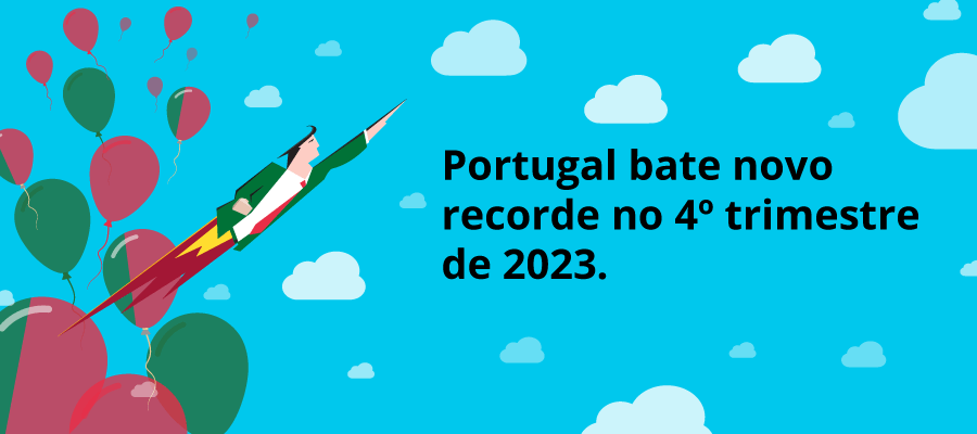 Portugal bate novo recorde no 4º trimestre de 2023.