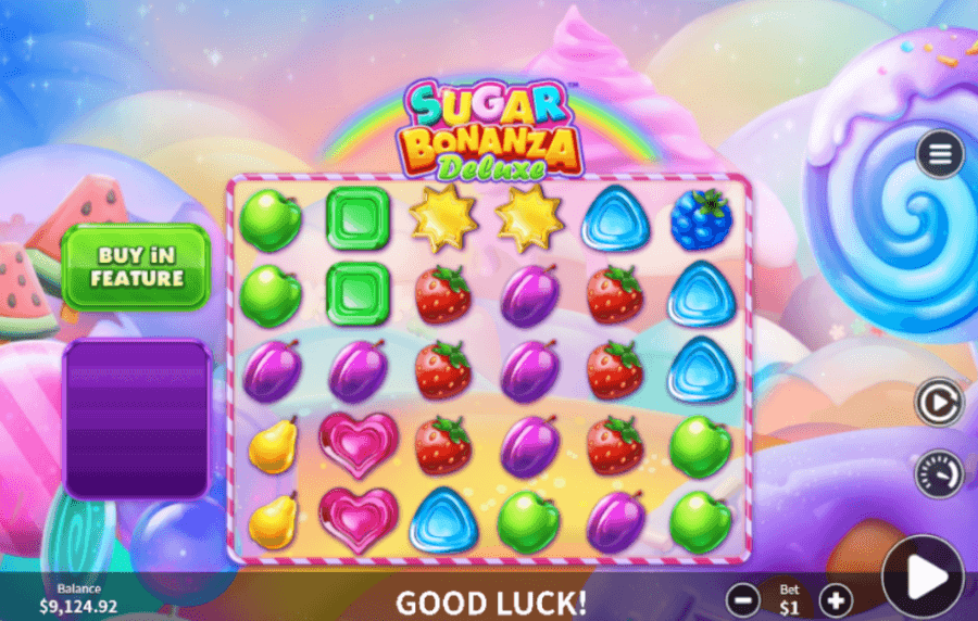 Prémio máximo na slot Sugar Bonanza Deluxe.