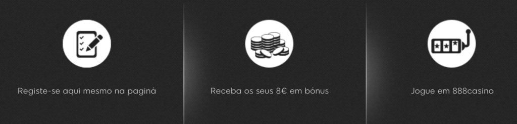 8€ em bónus sem depósito no 888.pt!