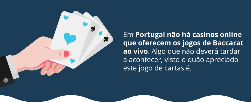 Portugal não possui jogos de Live Baccarat