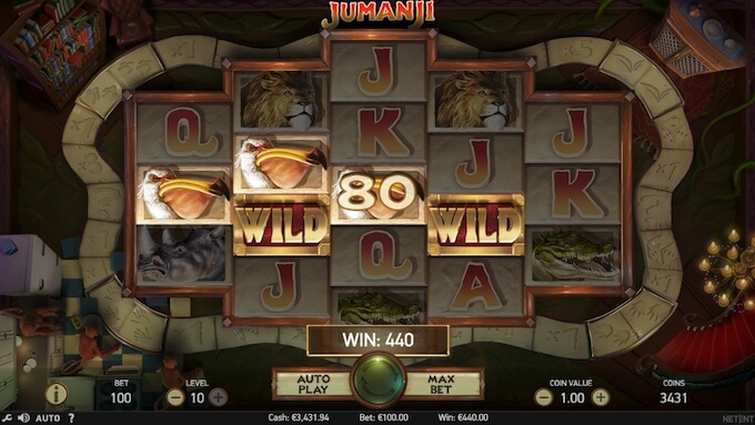 Jumanji e seus recursos: uma slot NetEnt