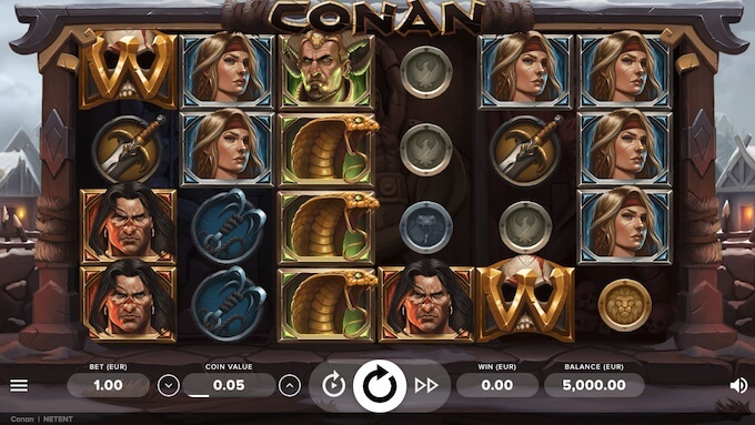 Conan símbolos do jogo jogar