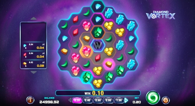 Diamond Vortex slot 