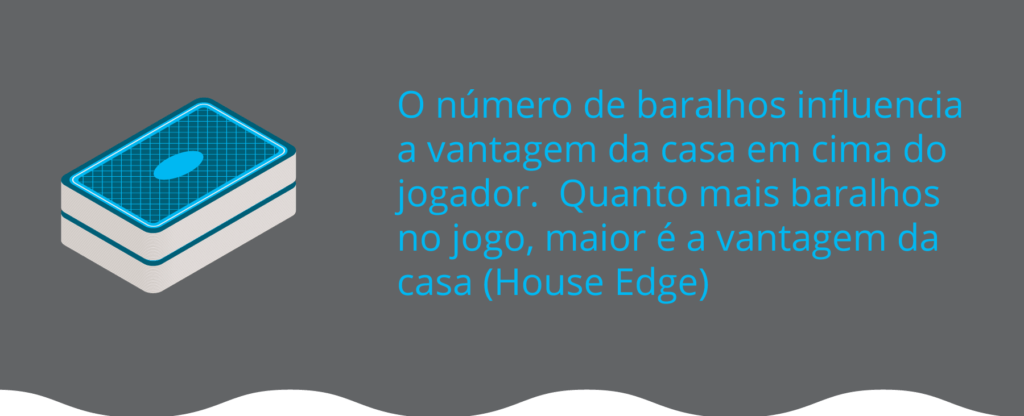 Os números do baralho influênciam na vantagem da casa