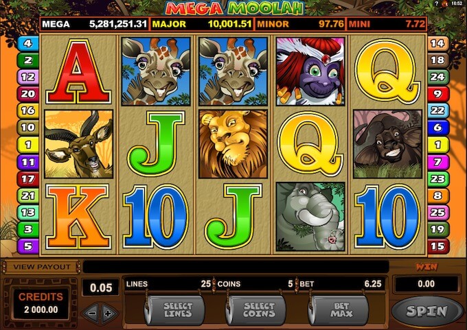 Mega Moolah slot Microgaming