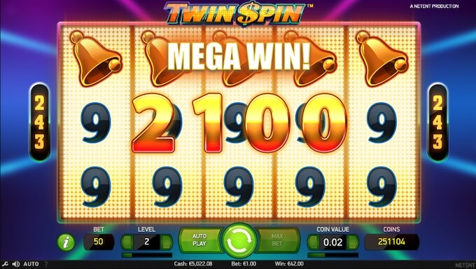 Twin Spin mega win 