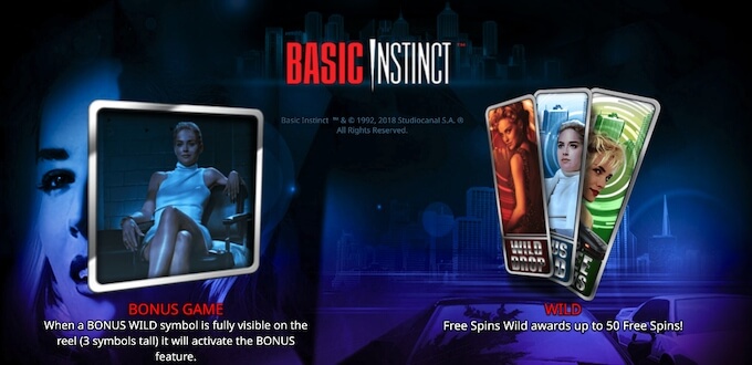 Recursos slot Basic Instinct