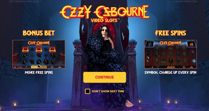 Recursos slot Ozzy Osbourne