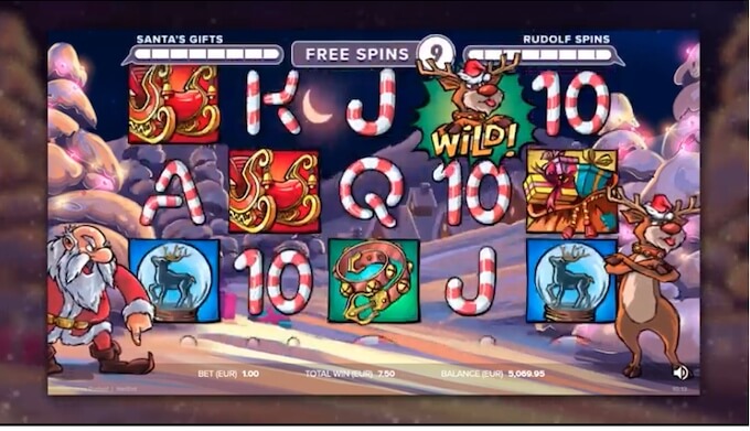 Bónus da slot Santa vs Rudolf