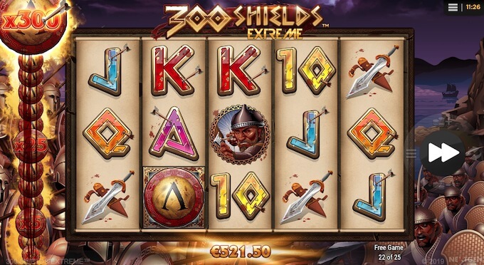 Recursos slot 300 Shields Extreme