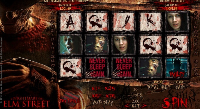 Nightmare on Elm Street slot 888 Gaming