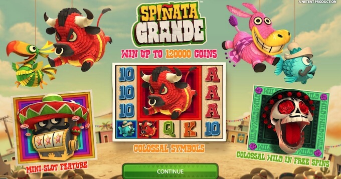 Spinata Grande slot NetEnt recursos bónus