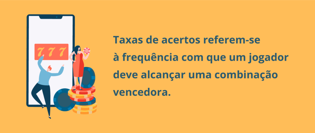 Taxas de acertos em slots