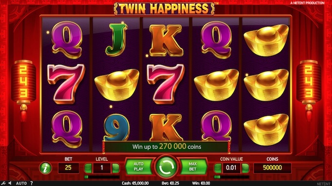 Twin Happiness jogo de slot NetEnt