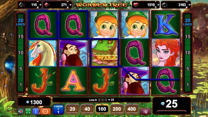 Wonder Tree símbolos da slot 